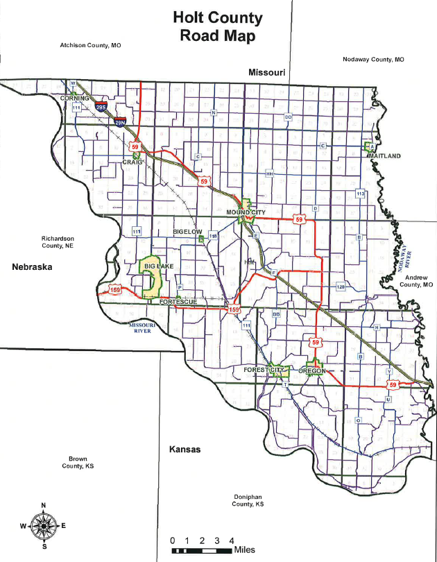 Holt County Road Map